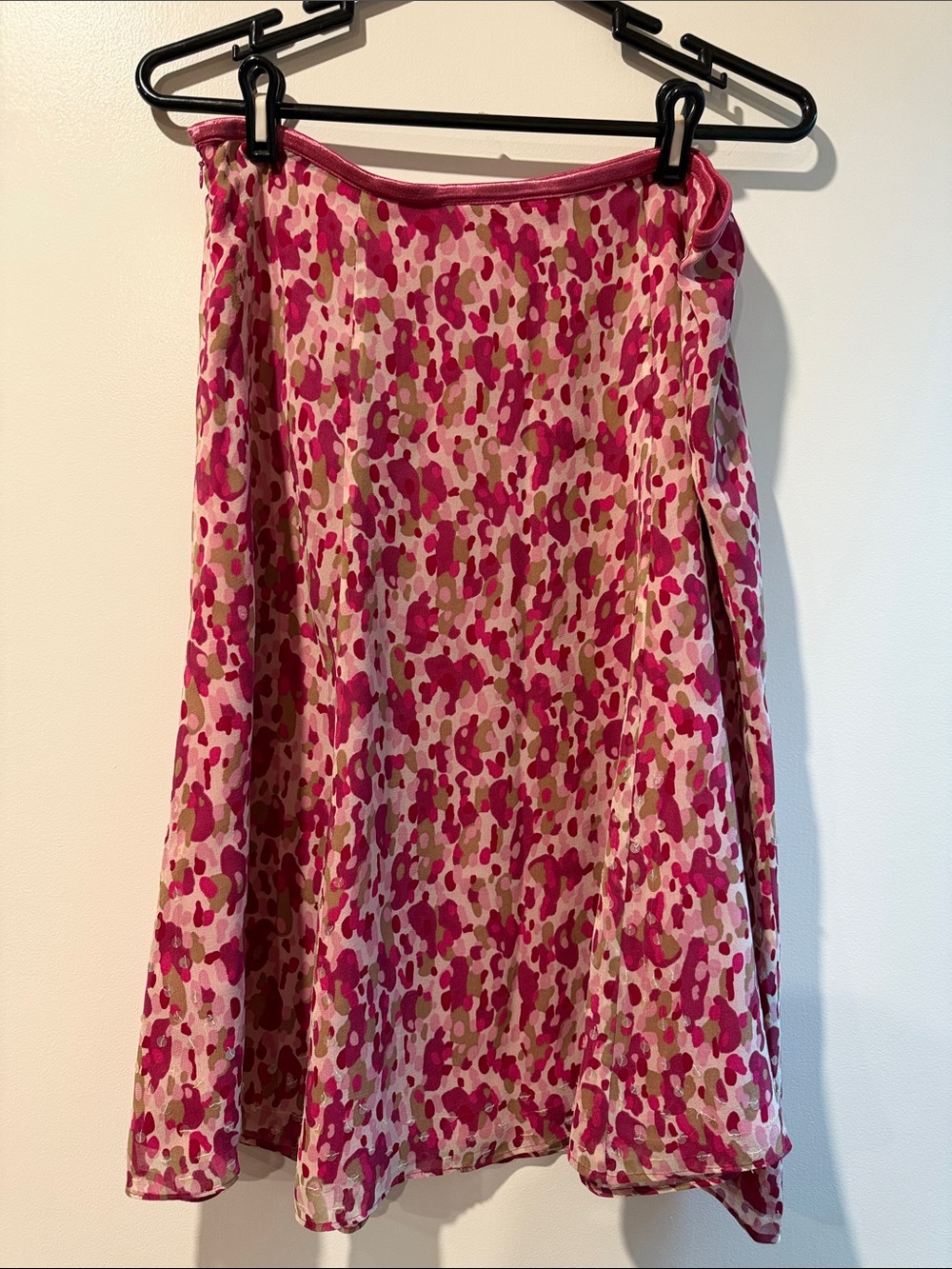 Susan Bristol Pink Multi-Print A-Line Skirt